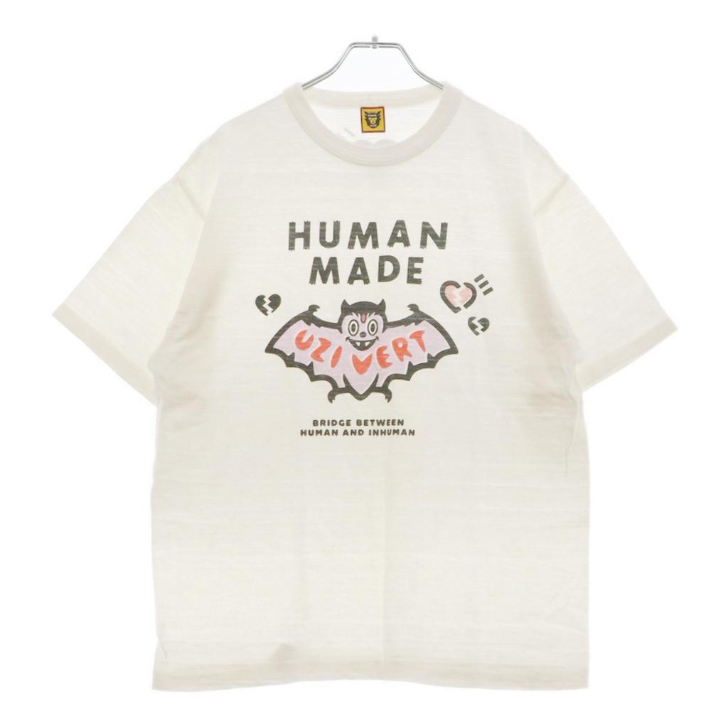 HUMAN MADE 21AW x Lil Uzi Vert Baskılı Kısa Kollu Tişört Beyaz 643a9007345 Unisex Tişört
