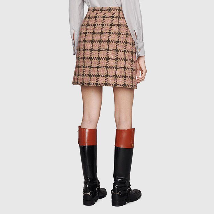GUCCI Casual Short Skirts Women's Pink 677554-ZAHD6-5150