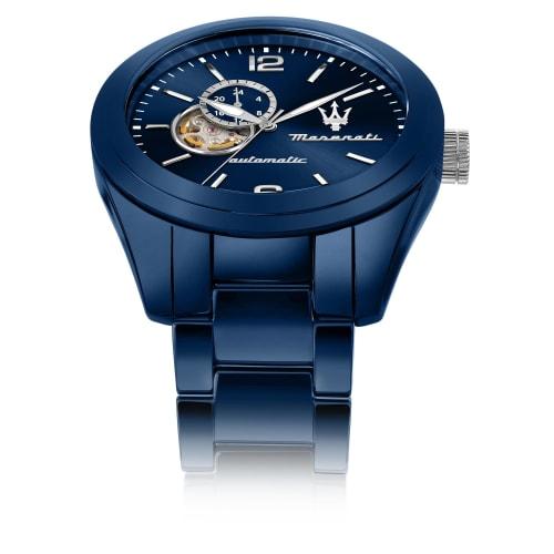 Official Maserati TRAGUARDO 45mm Men's Automatic Watch R8823150002, Sapphire Crystal, 20 ATM Water Resistance, 2-Year Warranty