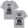 Radiohead Return To The Road European Tour T Shirts Fashion Rock Band T-shirt Men Women Cotton Oversized T-shirt