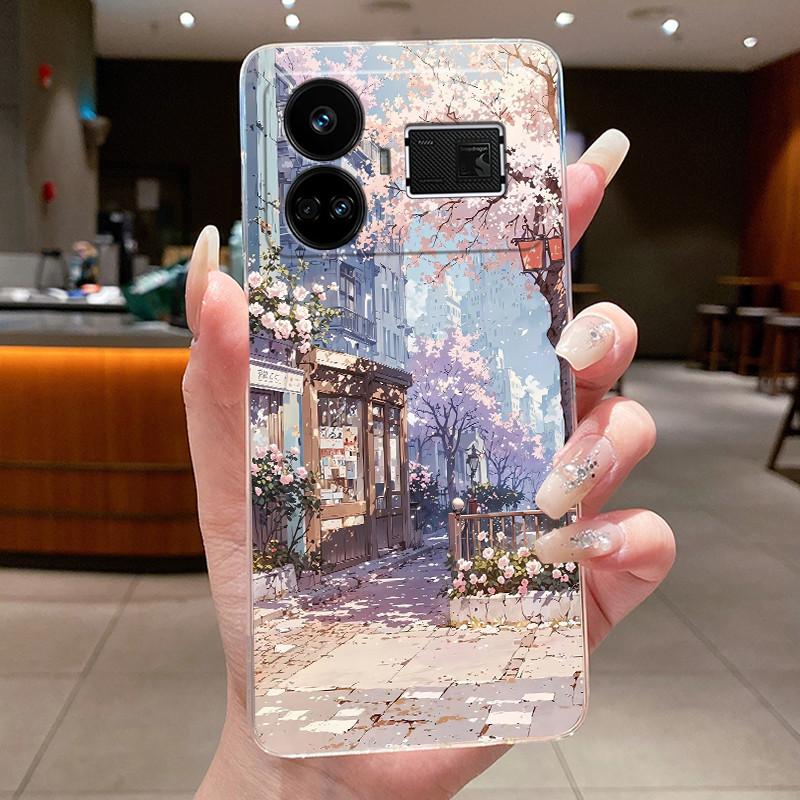 Casing For Realme GT5 GT 5 240W Phone Case Cute Cool Dragon Boys Girls Transparent Soft Silicone Back Cover For RealmeGT5 Case
