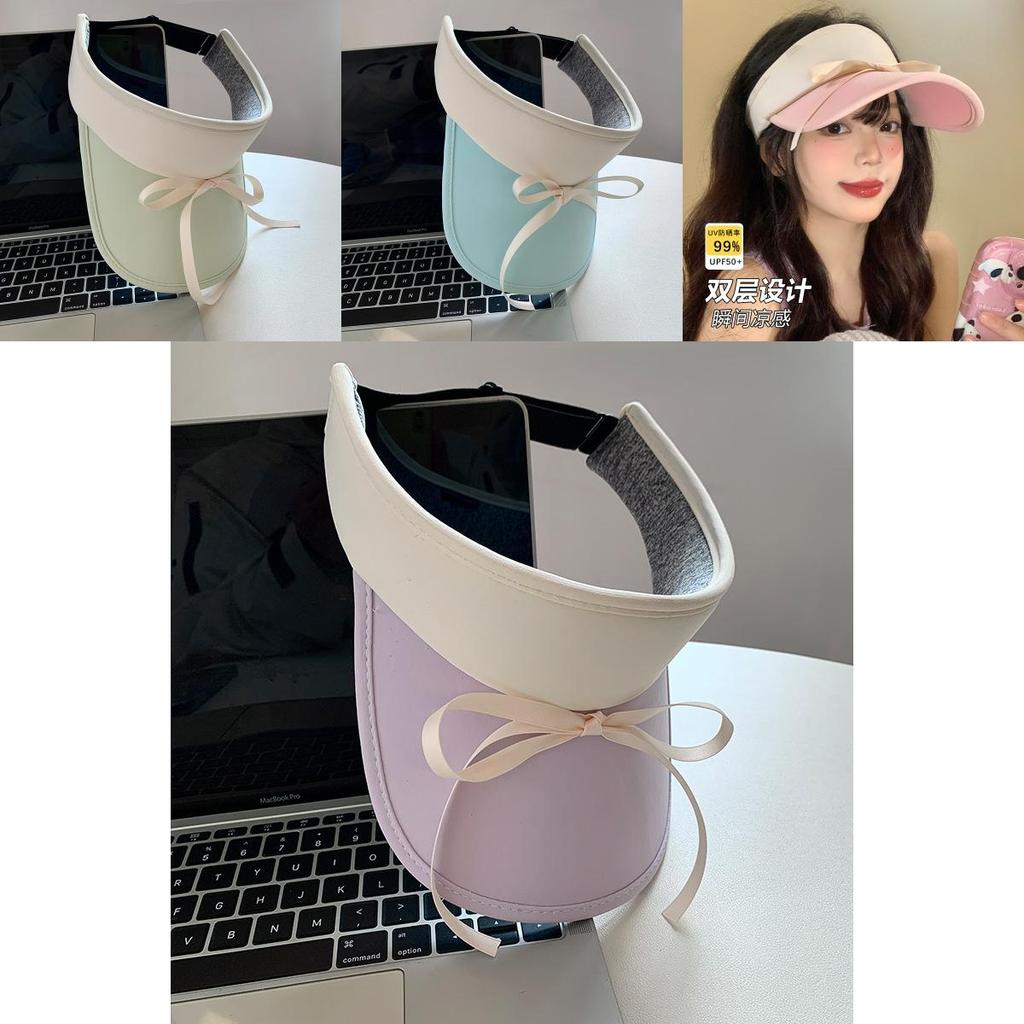 Stylish Summer Sun Hat With Bow Tie Design For Women And Men Uv Protection