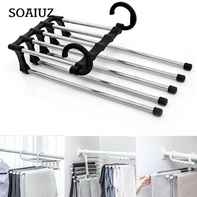 Mimimama 5-in-1-Kleiderbügel, multifunktionaler Kleiderbügel, Hosen-Edelstahl-Halter, Kleiderbügel