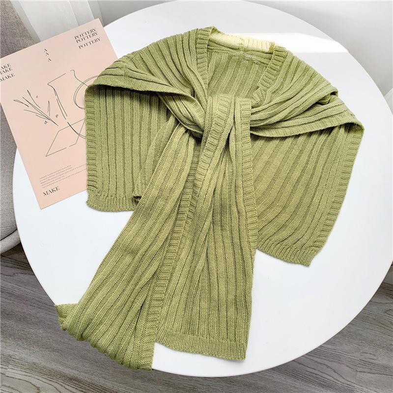 1pcs Woman Elegant Little Shawl Knitted Scarf Tie Neck Shawl