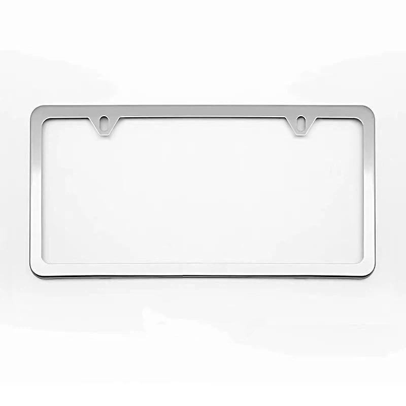 Black Silver Bracket W/ Screws Universal American License Plate Frame Auto AccessoryFiber Number Plate TAG Cover For Front Rear