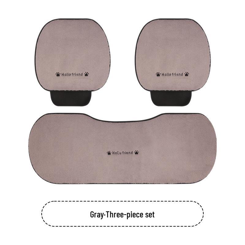 Cartoon Kitten Winter Plush Car Seat Cushion for Honda Civic, Haoying, XRV, Inspire, CRV