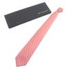 Pristine BVLGARI tie All-over regimental stripe pattern Red silk mens Used