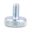 M5 Zinc Plated Carbon Steel Flat Knurled Head   Thumb Screws (M5*8; 5pcs)