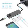 5 In 1 USB C Hub with Gigabit Ethernet 4K HD for Laptop Phone Steam Deck Type C Dock Adapter