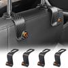 1/2/4pcs Car Seat Back Hook Interior Portable Hanger For Fiat Abarth 500 595 124 Spider Ducato Panda Tipo Bravo Accessories V8