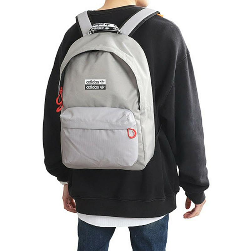Adidas Originals Polyester Backpack Regular Unisex Gray Adidas FM1294