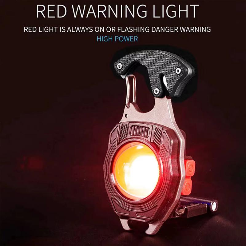 Multifunctional Portable Light Strong Flashlight Keychain Lights Mini Work Lamp