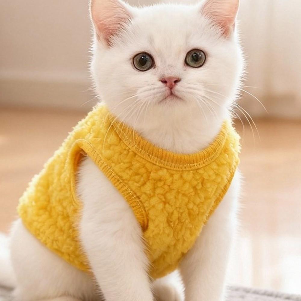 Warme Katze Ärmellose Weste Cartoon Hund Fleece Mantel Mode Welpen Jacke Wintersaison