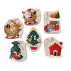 Christmas House & Tree Silicone Mold Cooking Tools for Cake Decorating Pastry Kitchen Baking Fondant Sugar Art Accessories