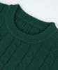 ORIGINALDAY Oversized Round Cable Knit Green