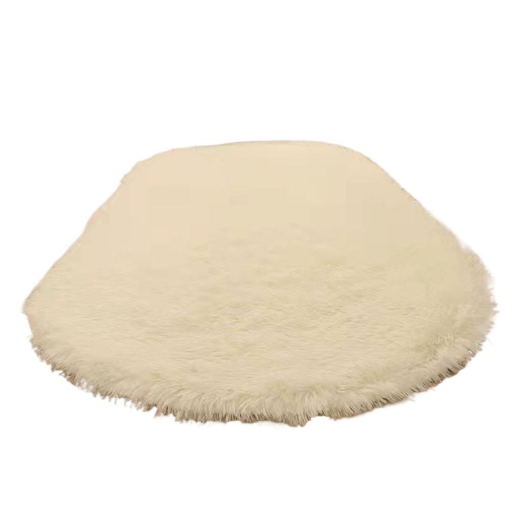 Polyester Luxurious Fluffy Rug For Bedroom Decor Easy To Install And Clean Anti Slip Childrens Play