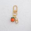 Persimmon & Peanut Fruit Pendant Keychain: Exquisite Charm for Bags and Accessories