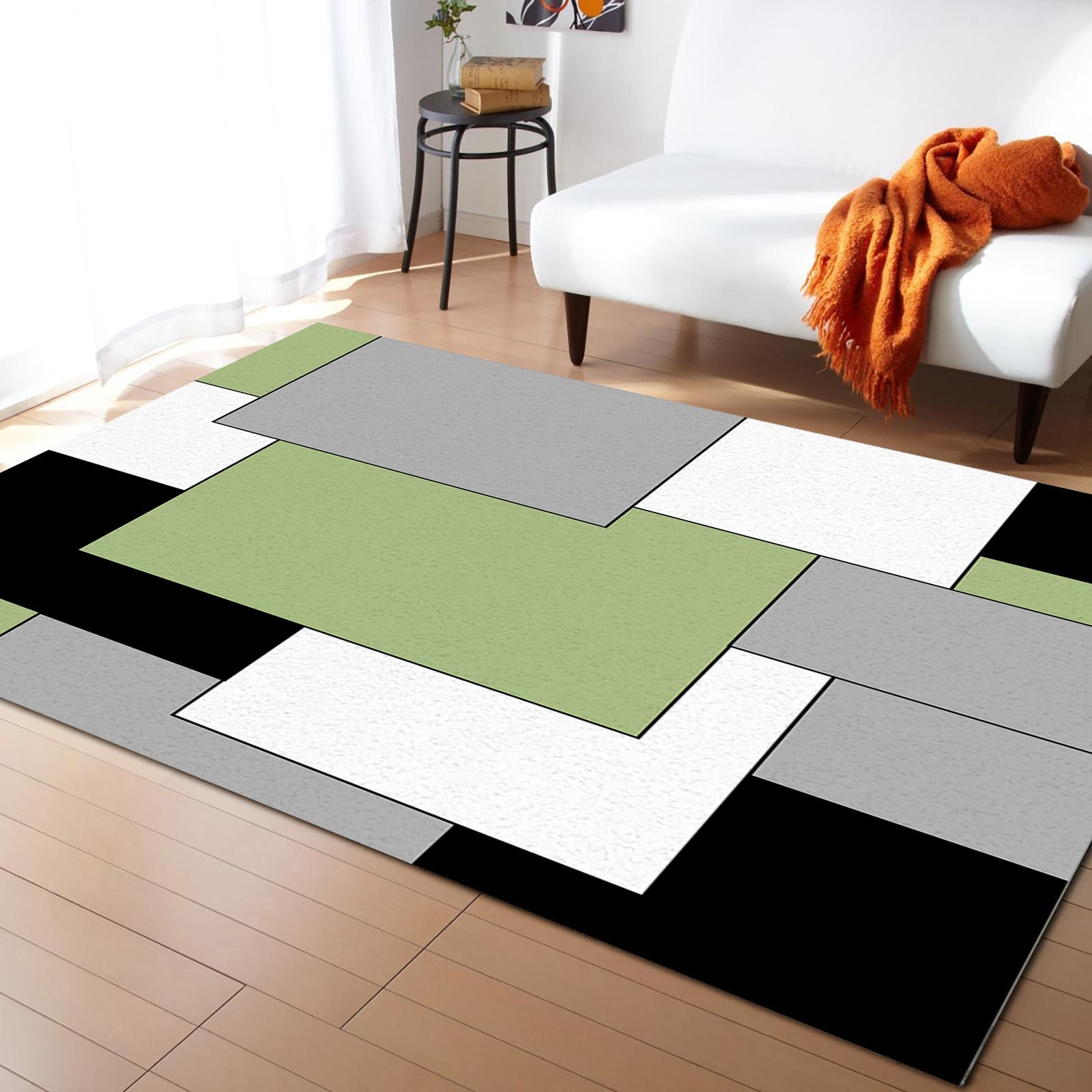 

Yellow Mosaic Color Abstract Art Carpet for Living Room Bedroom Bedside Rugs Soft Carpets Home Decoration Anti-slip Mat Area Rug 40x60cm 16x24 inch