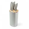 Set Of 5 Kitchen Knives In A Block Husla 73964