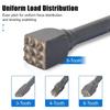 3/4/6/9 Tooth Electric Concrete Bushing Head Round Handle Electric Hammer Chisel Drill Concrete Bushing Head Cement Floor Chisel