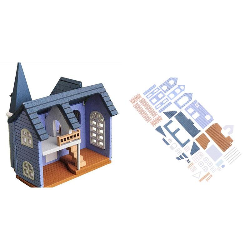Town Villa Material Bag Model House Assemble Three-dimensional Jigsaw Cabin Suit