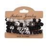 Bohemian Retro Beaded Bracelet with Anchor Pendant