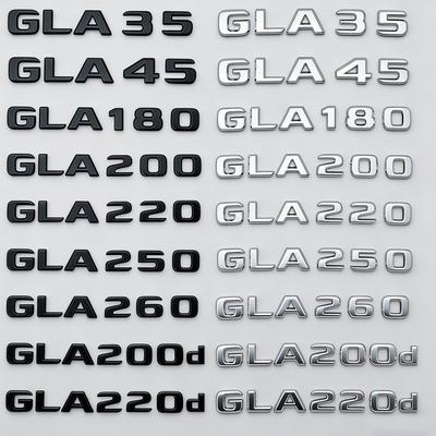 Znak na zadní kufr auta Logo Emblem Odznak Samolepka Pro Třídu GLA 4MATIC X156 H247 45 GLA250 GLA200 GLA220d GLA250e