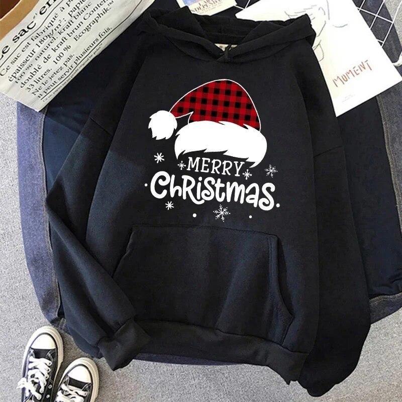 2023 Unisex Women Sweatshirt Unisex/women New Year Merry Christmas Hoodie Leopard Plaid Tree Tops Unisex Graphic Y2k Streetwear Male