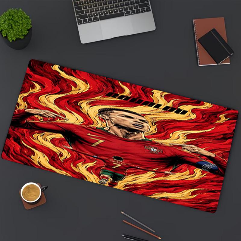 Cristiano Ronaldo Print Mouse Pad, for Keyboard Pad Laptop PC Mat for Office Home Use, Desk Decor, Perfect Birthday Gift for Gamers