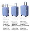 Expandable 20-Inch Rolling Suitcase for Women and Men: Large-Capacity, Three-Piece Set with Side-Opening Design, Perfect for Travel.