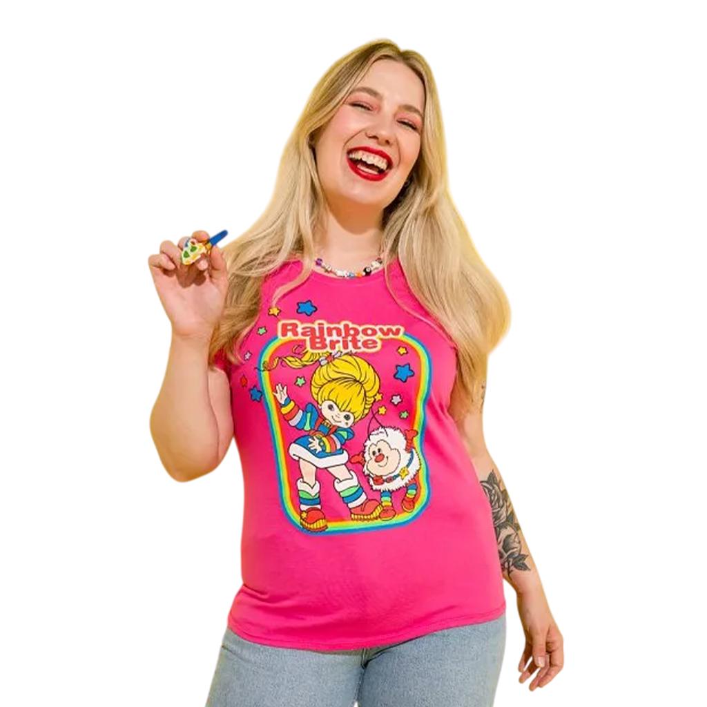 Rainbow Brite Womens/Ladies Dance Fitted T-Shirt