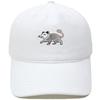 New cartoon possum embroidered baseball cap washed retro dad hat personalized men's and women's leisure sports hat
