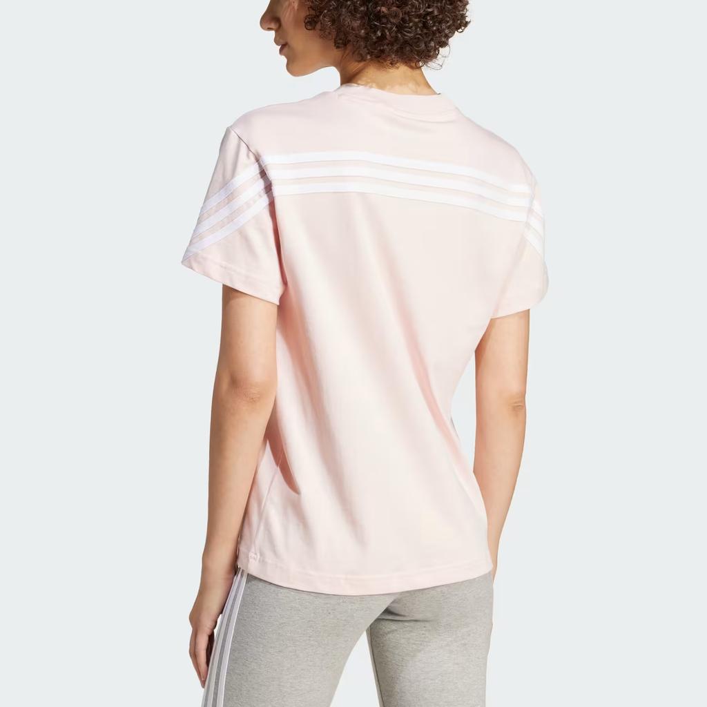 Adidas Womens Future Icons 3-Stripes T-Shirt Sandy Pink Women Streetwear IW5264