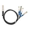 100G QSFP28 DAC Cable 1 Meter Transmission Distance QSFP28 To 4 SFP28 100G Speed Direct Attach Cable for Big Data Device