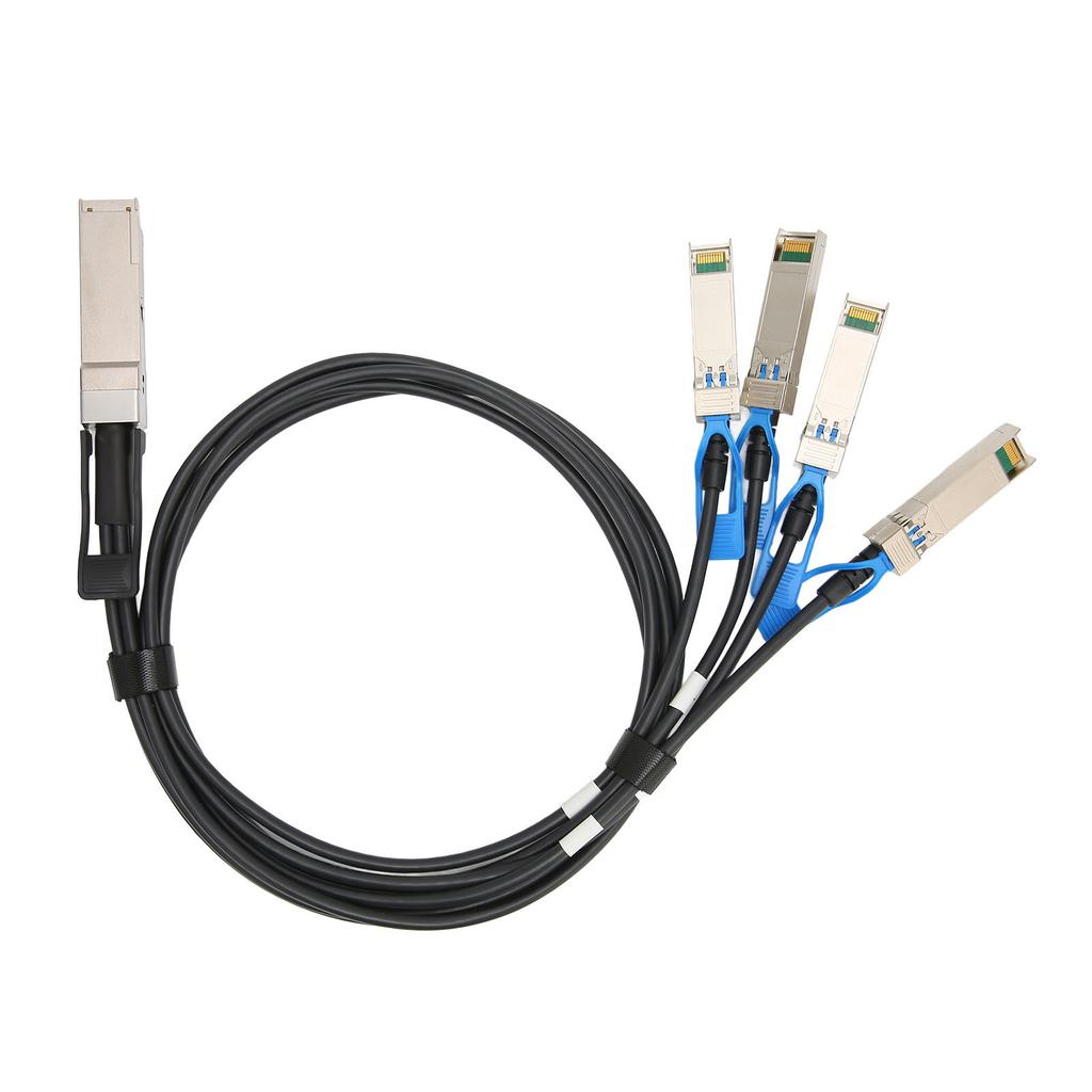 100G QSFP28 DAC Cable 1 Meter Transmission Distance QSFP28 To 4 SFP28 100G Speed Direct Attach Cable for Big Data Device