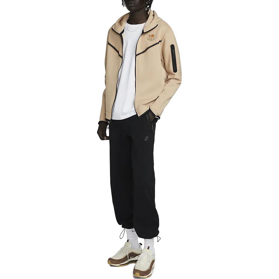 Nike Hooded Zip Jacket Men jackets Khaki DX4752-277