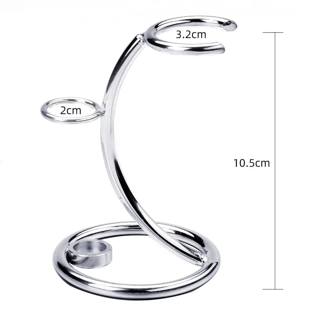 Men Shaving Brush Holder Manual Razor Stand Zinc Alloy Safety Razors Rack for Travel Home Salon Electric Razor Holder Beard Tool