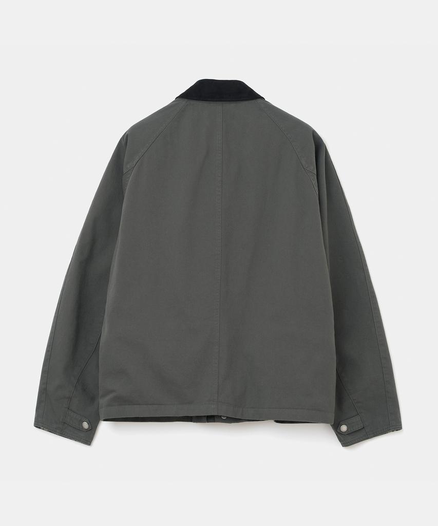 Uniform Bridge Washed Short Hunting Jacket Charcoal