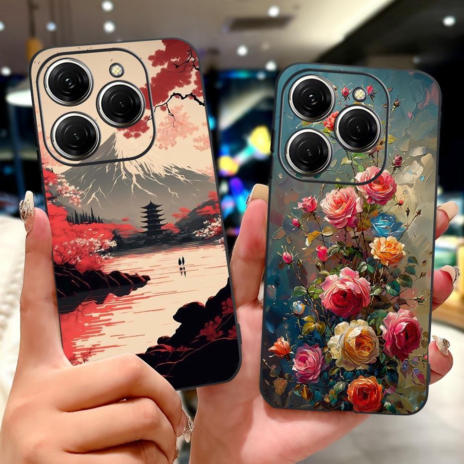 Für Tecno Spark 20 Hülle Spark 20C BG7 BG7n Coole Drachenmuster Hülle Weiche Silikonhülle Für Tecno Spark 20 Pro Spark20 Pro+ Taschen