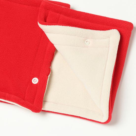 Dámská šála Dvouvrstvá Zesílený Samet Teplý Nákrčník se Zapínáním na Knoflík Jednobarevný Design Zimní Šála