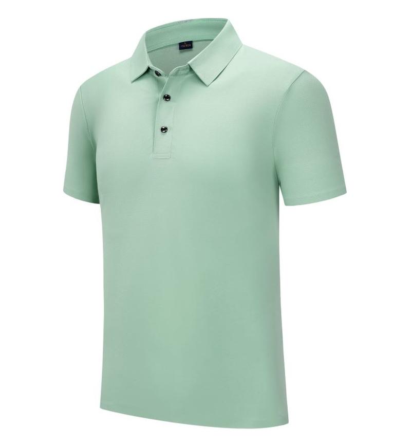 

Летний комбинезон рубашка дышащий удобный топ лацкан короткий рукав однотонная футболка YG-241 S зелёный