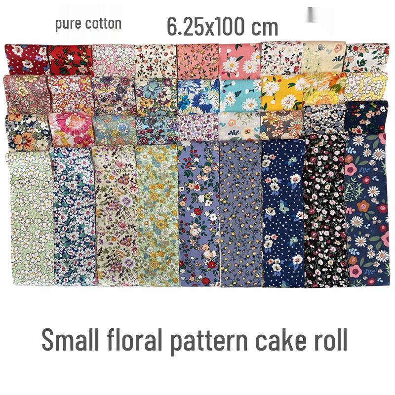 Plain Colored Cotton Fabric Strips Set for DIY Handmade Projects