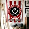 Custom Name Sheffield FC Wall Tapestry Aesthetic Wall Hanging Printed Fabric Blanket Decorative Tapestries for Bedroom Living Room Home Decor