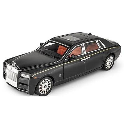 1/18 Rolls-Royce Phantom modellautó, cinkötvözetből visszahúzható játékautó, hanggal és fénnyel, valósághű modellező modell Toy111
