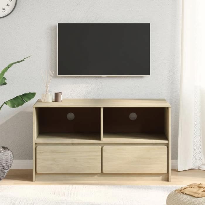 VidaXL Meuble TV, Armoire de Télévision avec Rangement, Meuble Télé Salon Salle de Séjour Intérieur, Moderne 377597