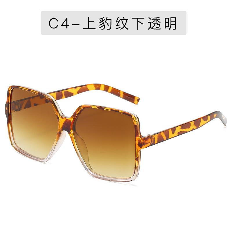 New Fashion Women Oversized Square Frame Sunglasses Gradient Brand Designer Eyewear Female Sun Glasses UV400 Shades