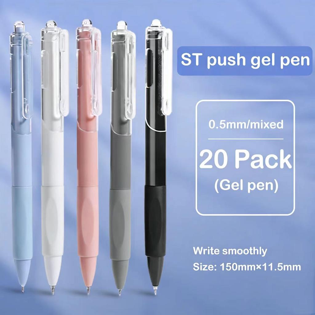 5/10/20 Pcs Gel Pen Ins Smooth Press Quick-drying 0.5mm Black Pen Ballpoint Pens School Supplies Stationery