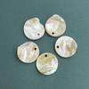 20Pcs, Natural Shell Beads with Holes, Bohemian Handcrafted Round Loose Beads, 2cm, for DIY Necklace Pendants, Jewellery Making, and Festive Crafts