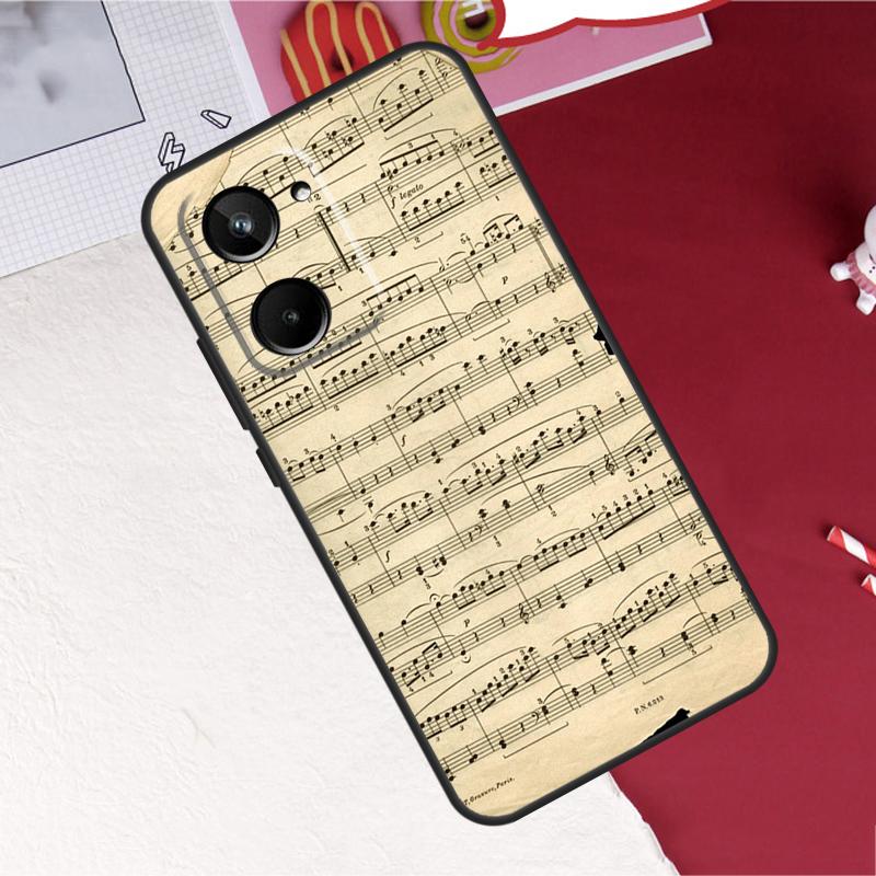 

Music Score Musical Notes For Realme 14 10 11 12 13 Pro Plus C65 C67 C63 C61 C55 C51 C53 C35 C75 GT6 GT7 15 Pro Case For Realme GT6