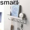 Miflame Wall-Mounted Magnetic Storage Rack with Hooks
